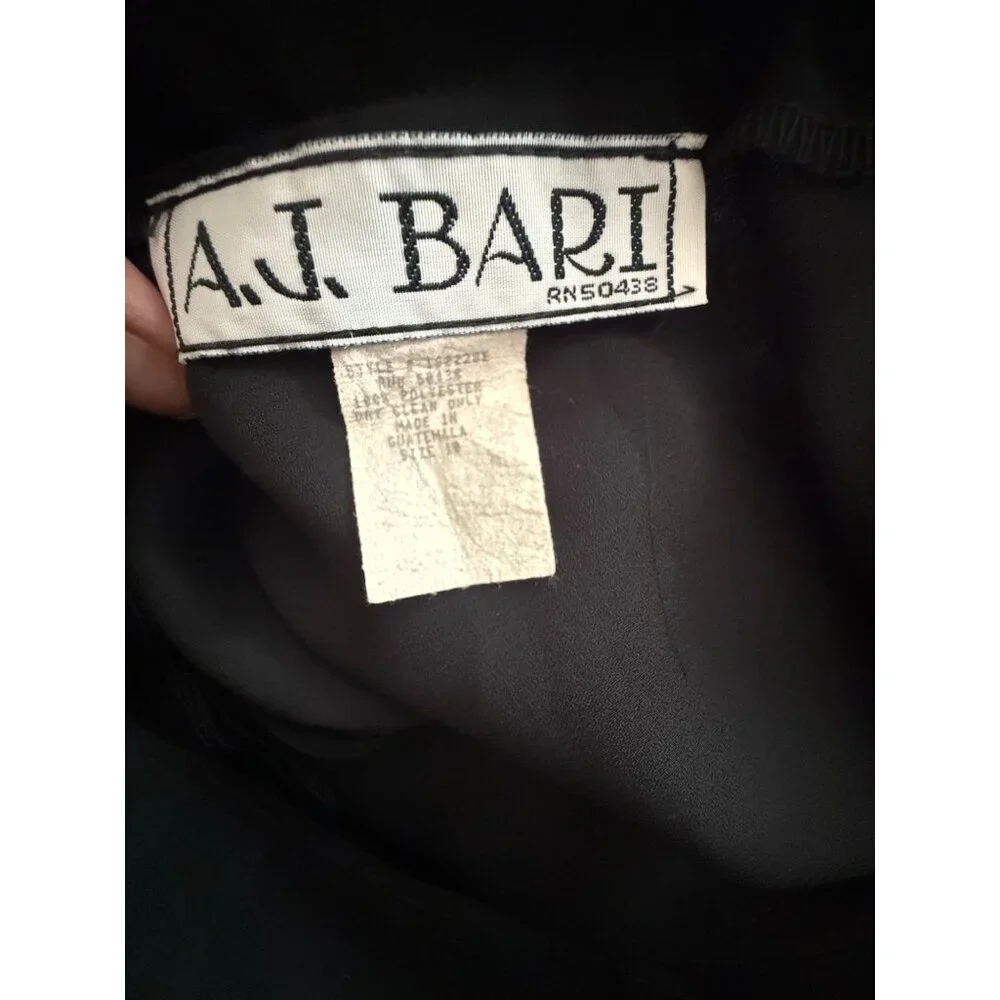 Vintage A.J. Bari Black Skirt Size 10 - Picture 5 of 5